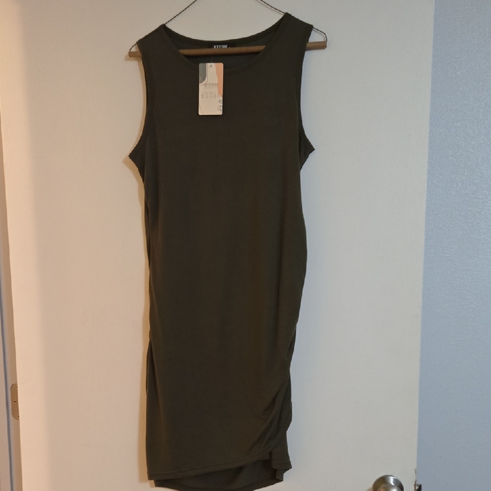 Chic Olive Sleeveless Tunic